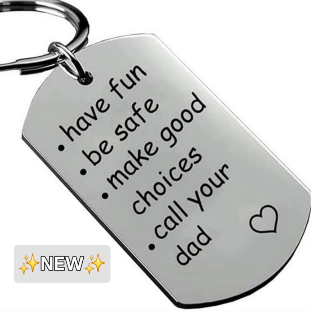 Silvertone High Quality Key Fob for Son Daughter Birthday Christmas New In Box